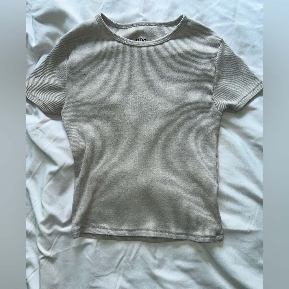 BDG Light Gray Kids Short Sleeve Tee